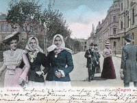 Razglednica Zagreb 1904. godine. Zrinjevac